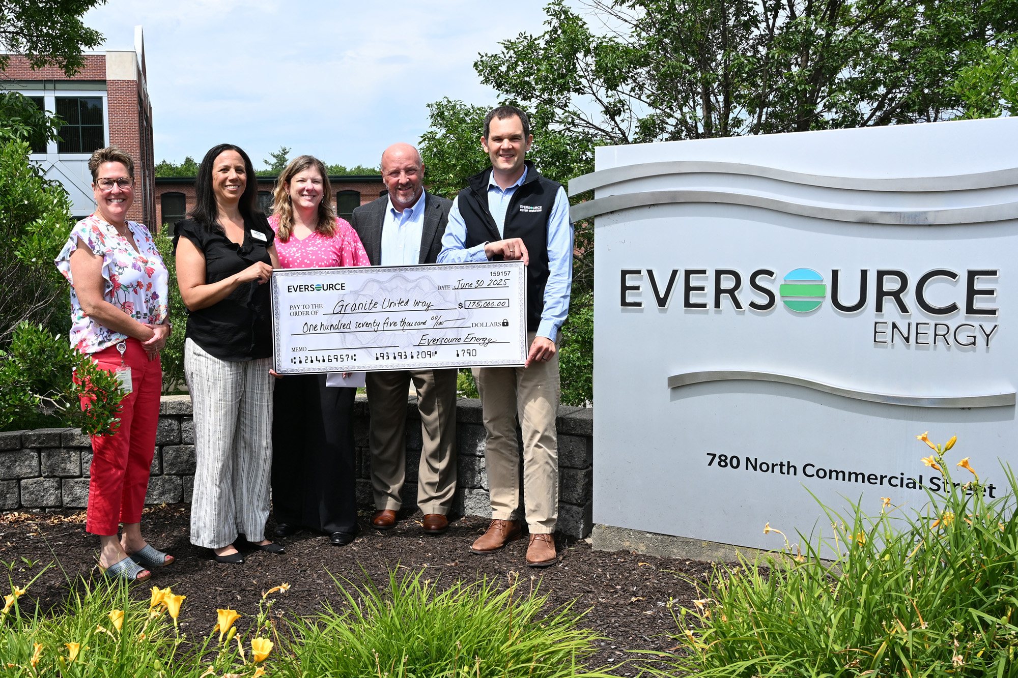Eversource Foundation and employee donations provide $175K in critical funding to Granite United Way