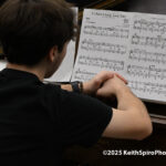 photo by Keith Spiro of music and pianist with sheet music to 'its been a long time'