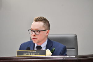 Bryce Kaw-uh, Ward 1 Alderman.