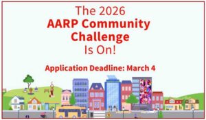 AARP Challenge 2026 graphic design.