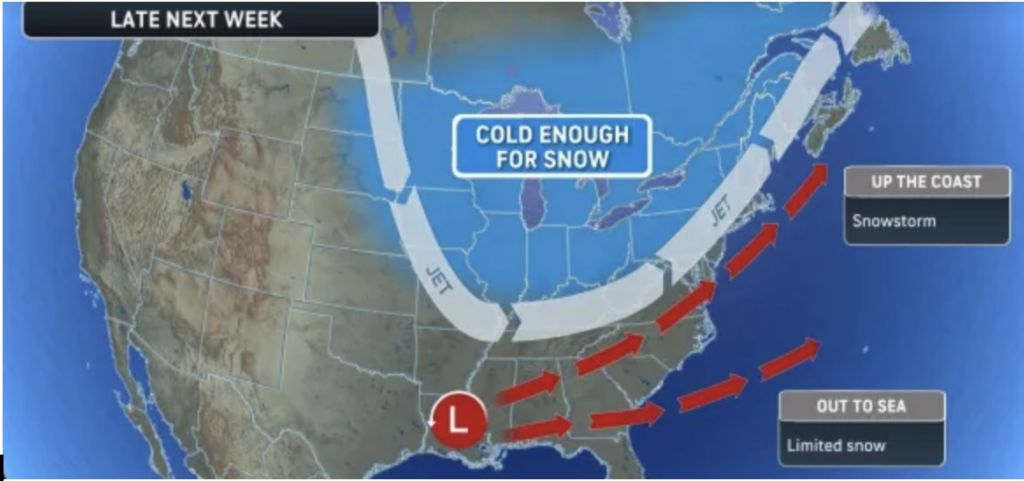 map showing weather warm up in NH.
