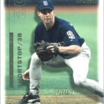 Greg Larocca pictured on a Fleer series baseball trading card