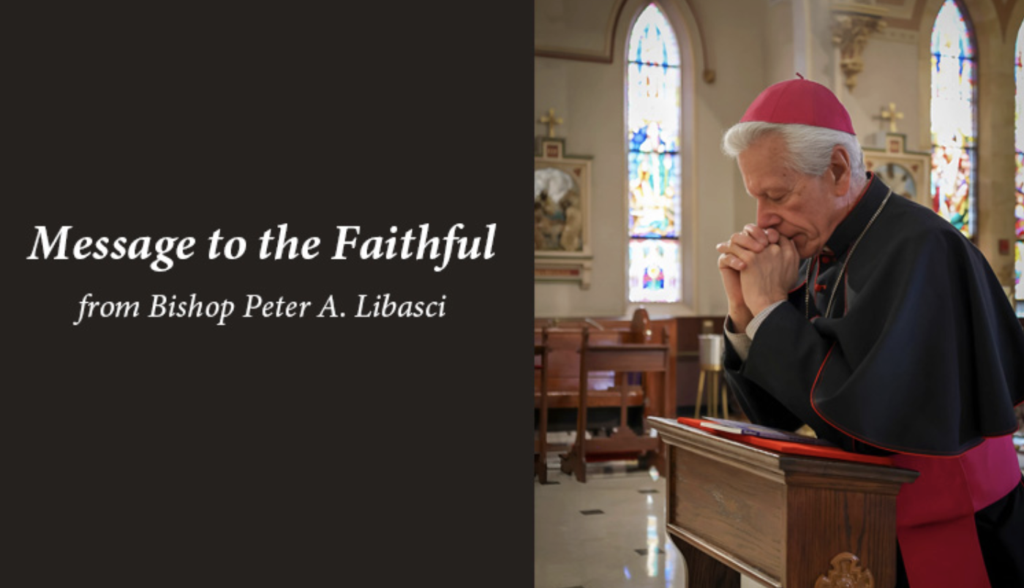 Screenshot from Diocese of Manchester website featuring Bishop Peter Libasci. 