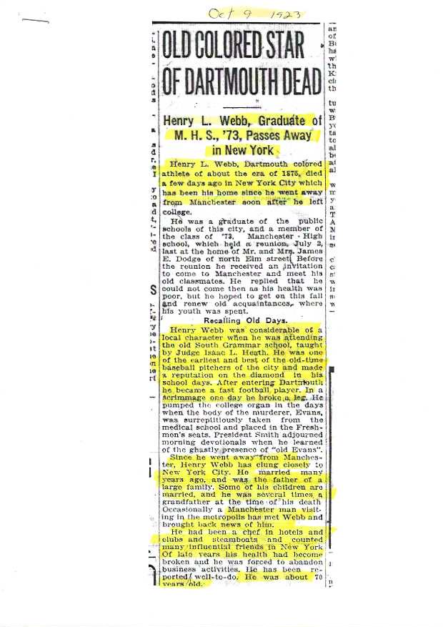 Henry L. Webb obituary