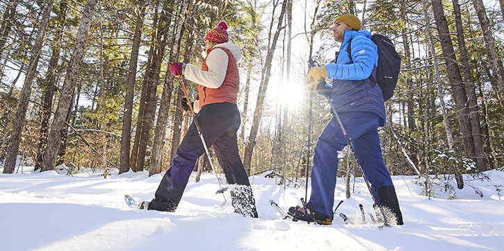 snowshoeing