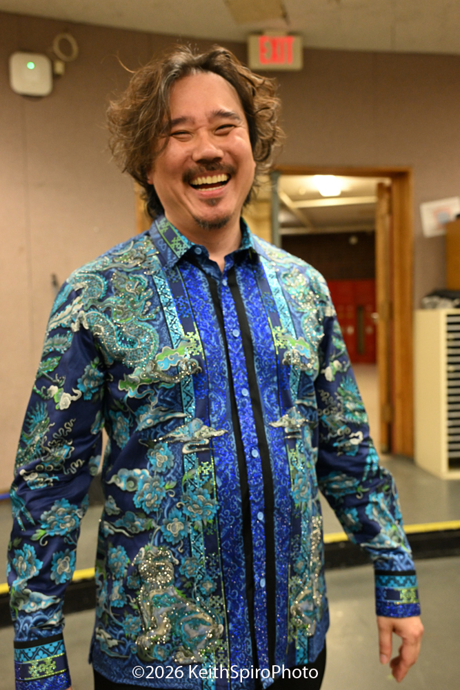 Symphony NH Passions concert conductor Tianhui Ng in a backstage Keith Spiro Photo.