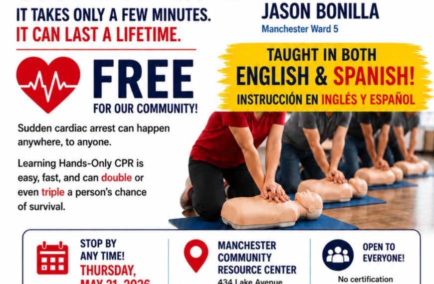 May 21: ‘Learn to save a life’ free CPR training on Lake Avenue