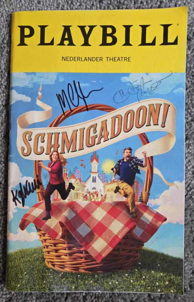 photo of the Schmigadoon Playbill.