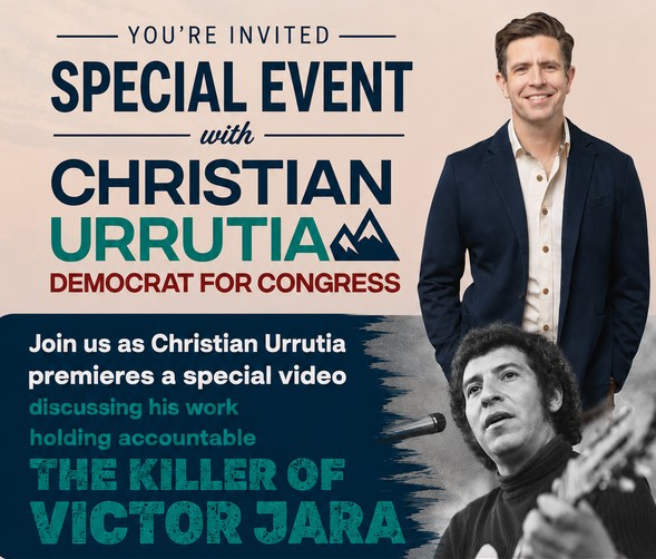Urrutia campaign holding “Killer of Victor Jara” discussion at Manchester City Library on June 11
